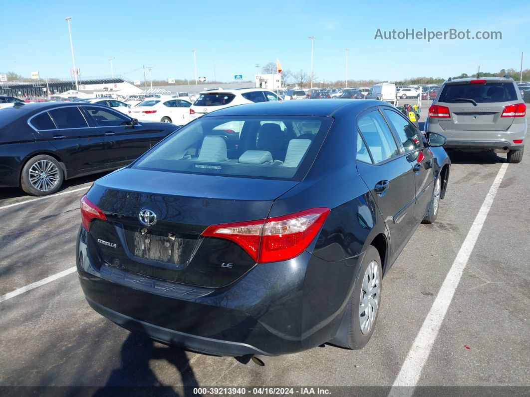 2019 Toyota Corolla Le Black vin: 2T1BURHE1KC184830