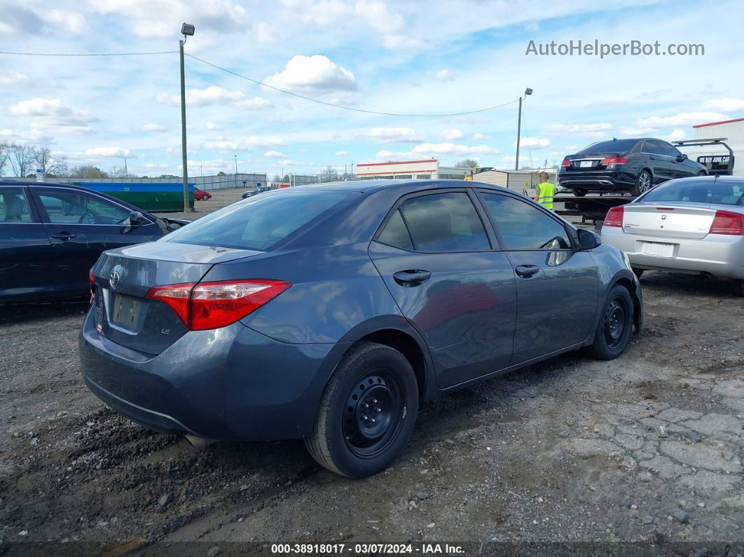 2019 Toyota Corolla Le Blue vin: 2T1BURHE1KC200587