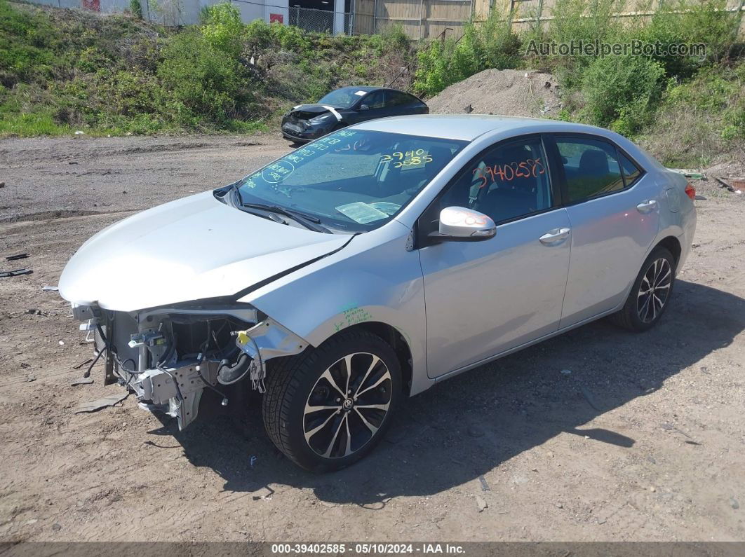 2019 Toyota Corolla Se Silver vin: 2T1BURHE1KC208284