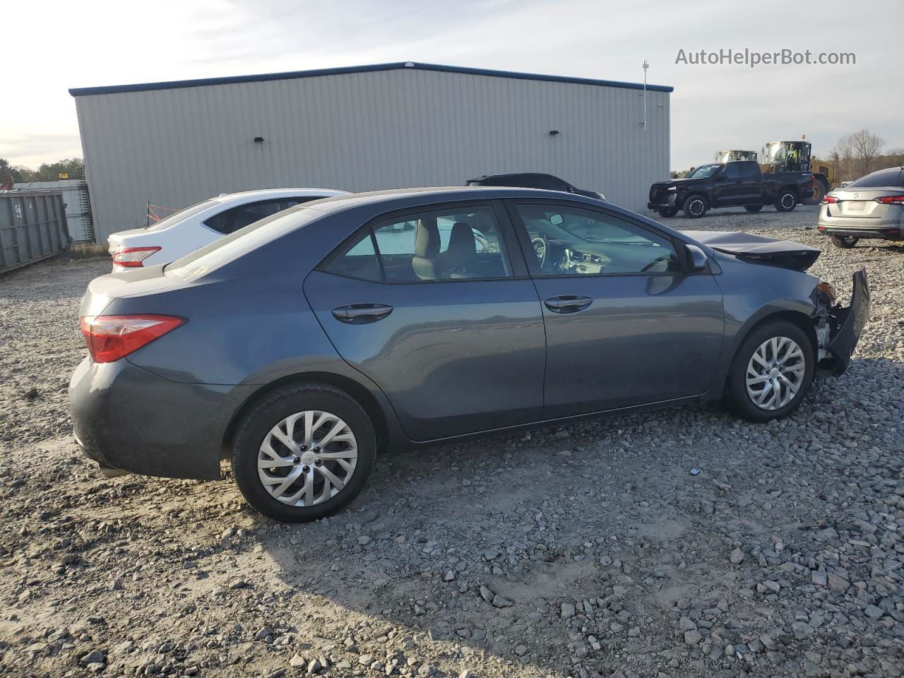 2019 Toyota Corolla L Gray vin: 2T1BURHE1KC210696