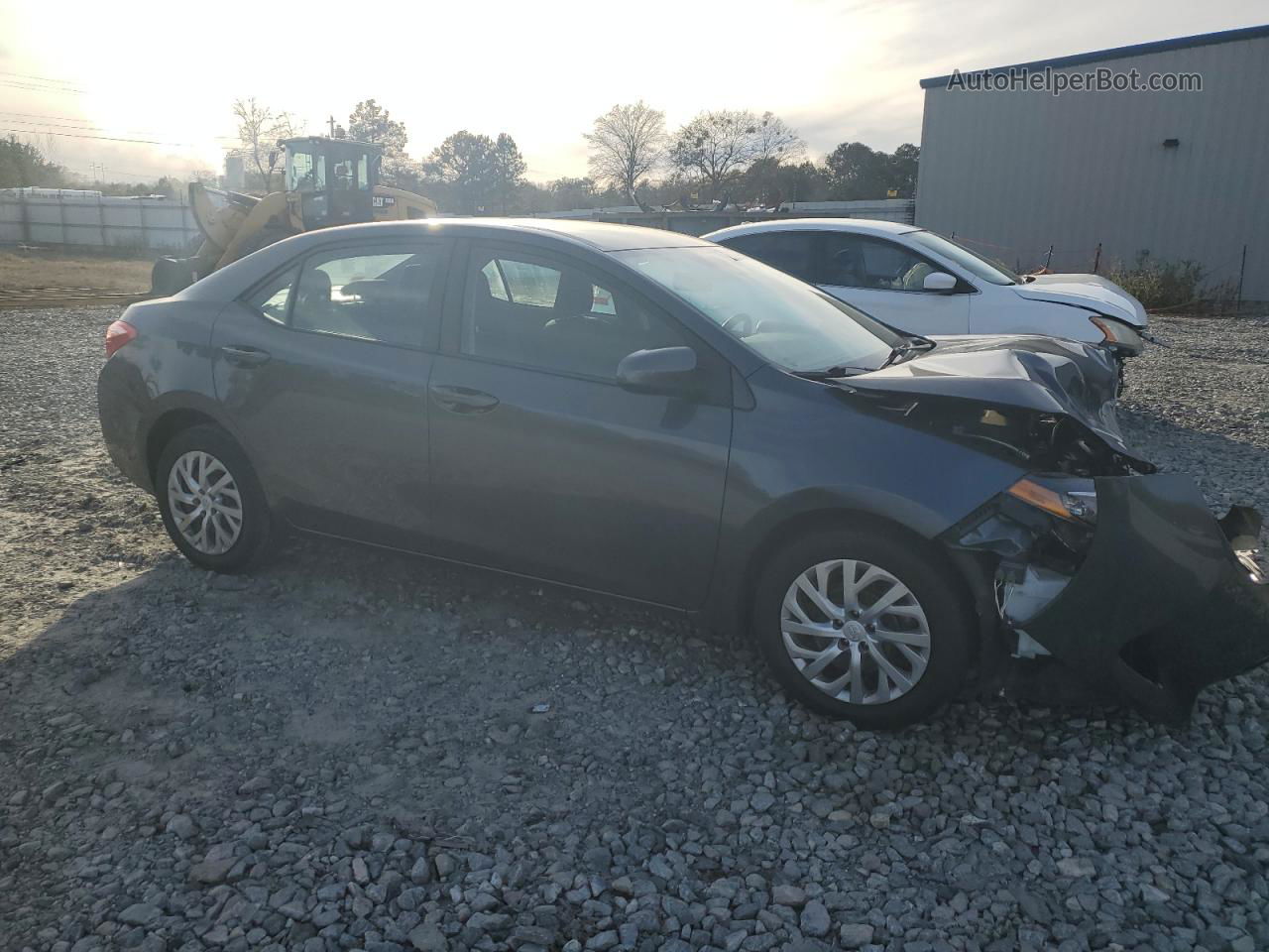 2019 Toyota Corolla L Gray vin: 2T1BURHE1KC210696