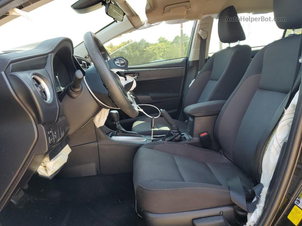 2019 Toyota Corolla L Black vin: 2T1BURHE1KC218569