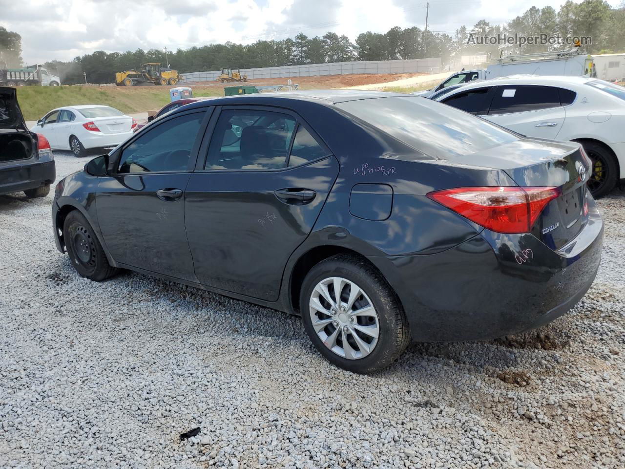 2019 Toyota Corolla L Black vin: 2T1BURHE1KC219205