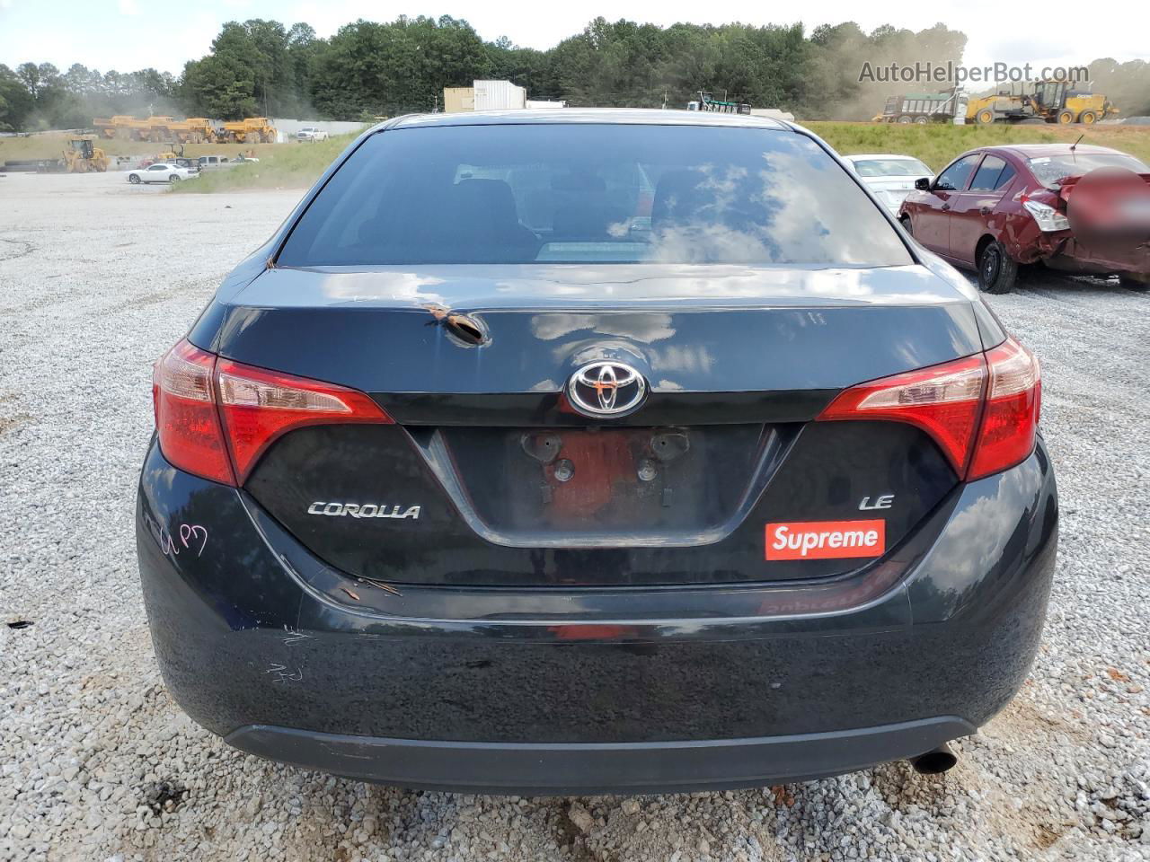 2019 Toyota Corolla L Black vin: 2T1BURHE1KC219205