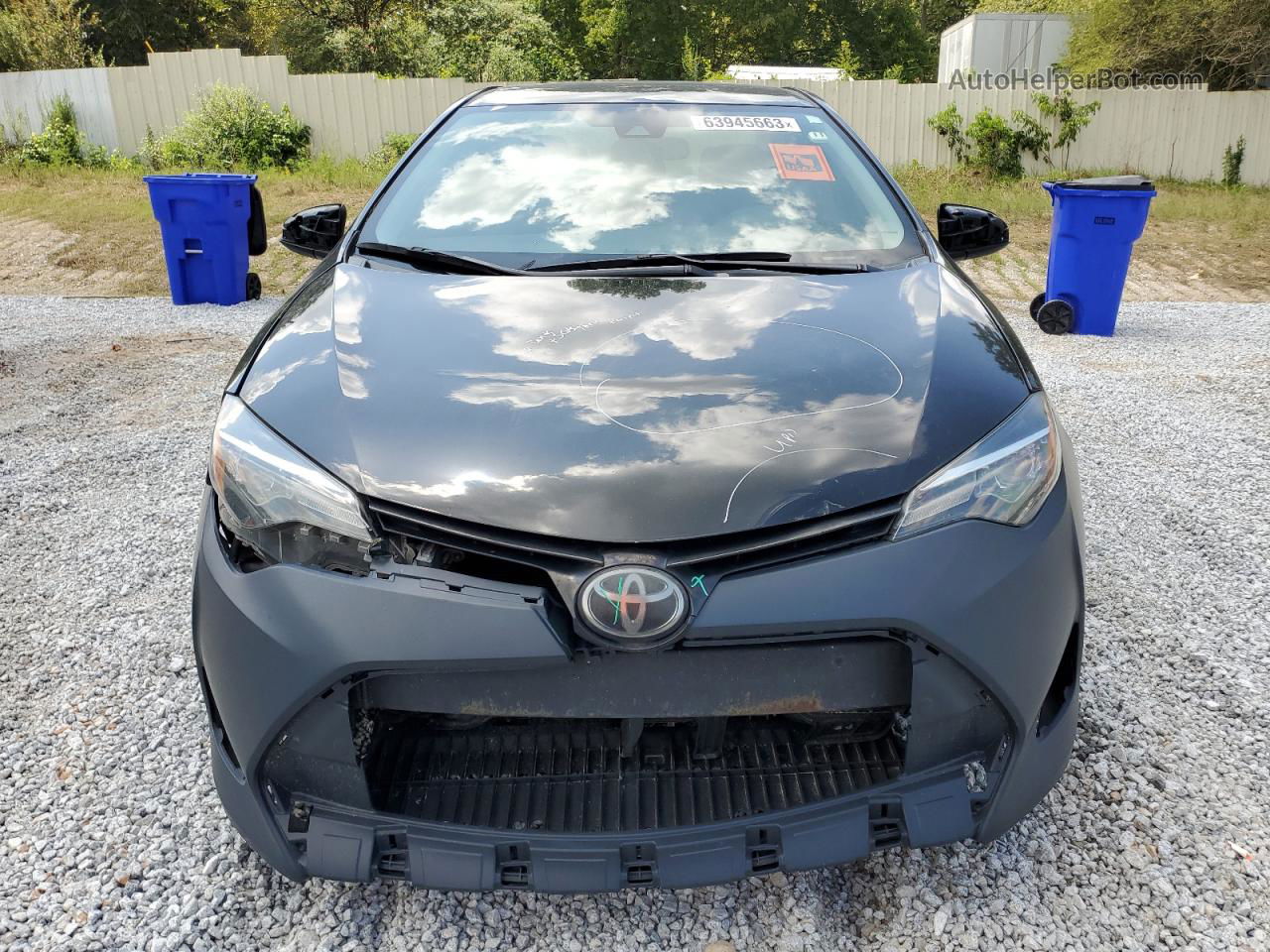 2019 Toyota Corolla L Black vin: 2T1BURHE1KC219205