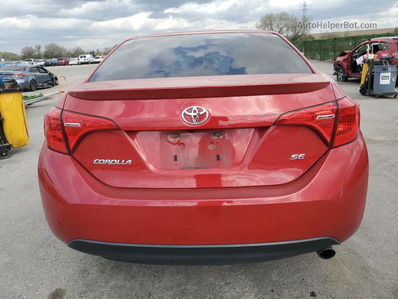 2019 Toyota Corolla L Red vin: 2T1BURHE1KC219852