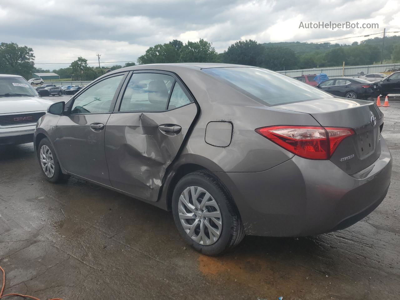 2019 Toyota Corolla L Gray vin: 2T1BURHE1KC229295