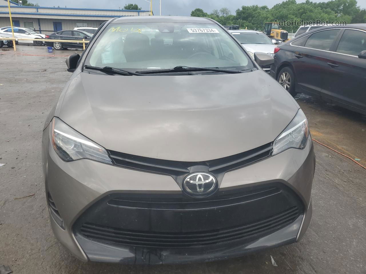 2019 Toyota Corolla L Gray vin: 2T1BURHE1KC229295