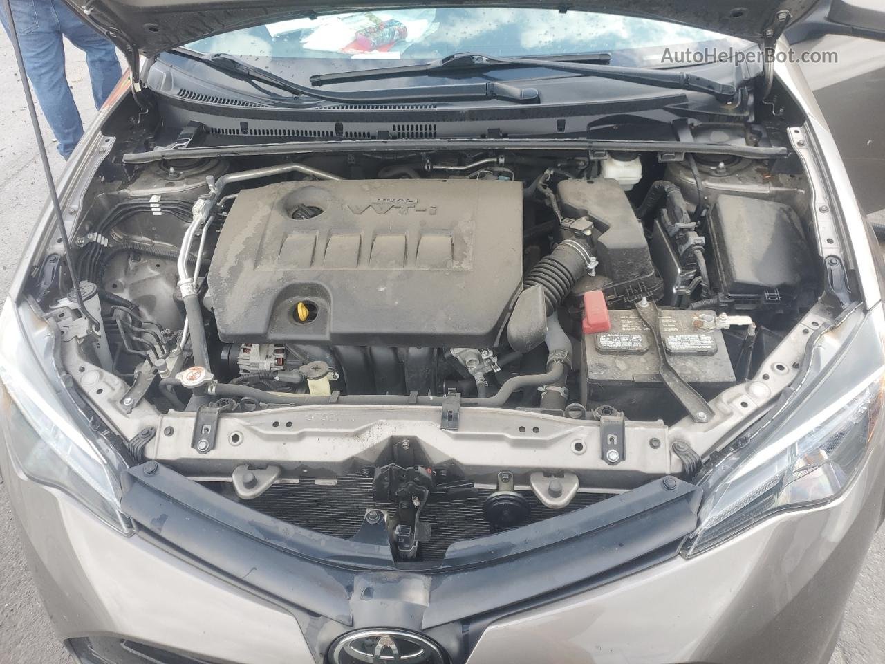 2019 Toyota Corolla L Серый vin: 2T1BURHE1KC229295