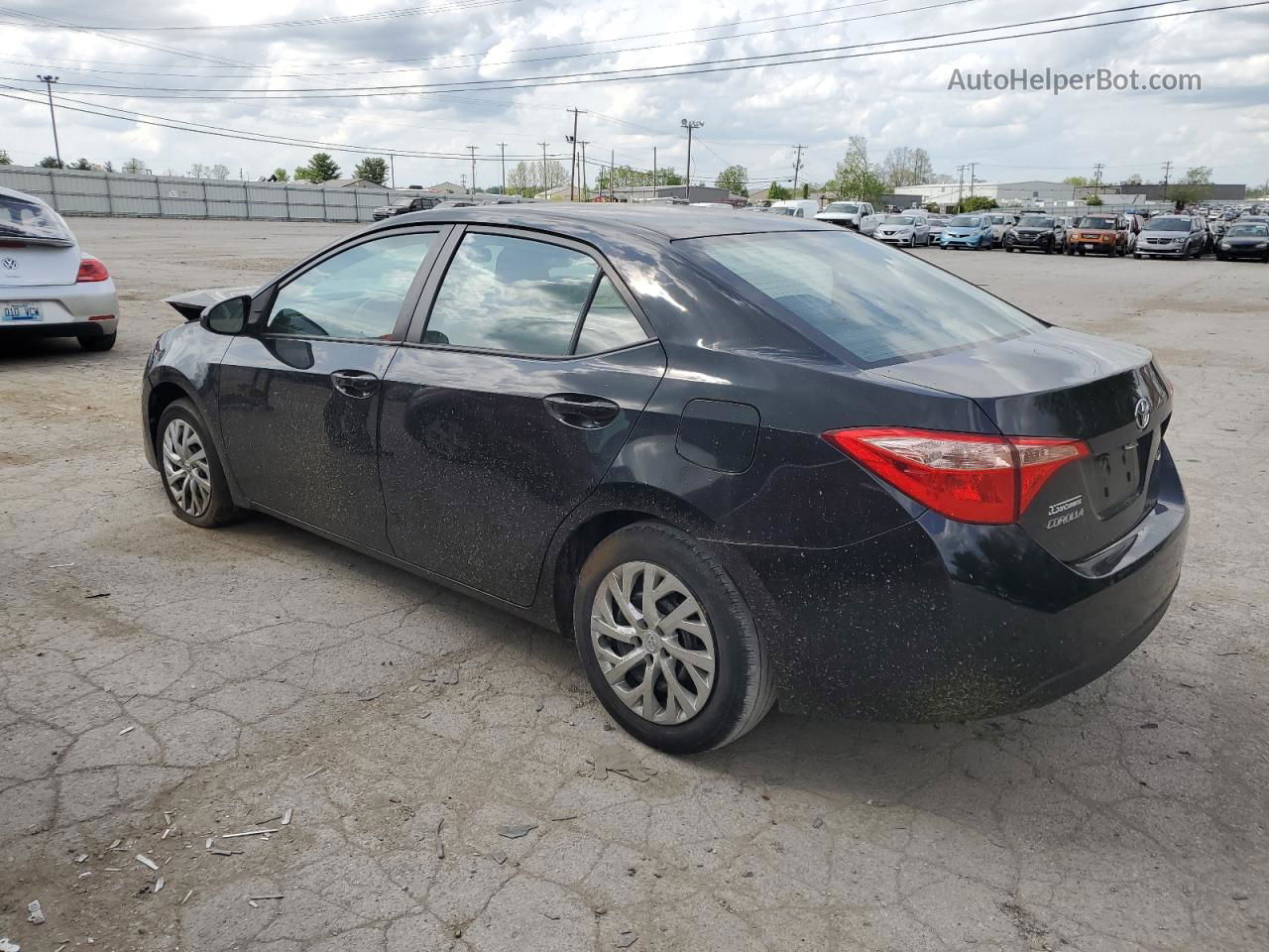 2019 Toyota Corolla L Черный vin: 2T1BURHE1KC230933