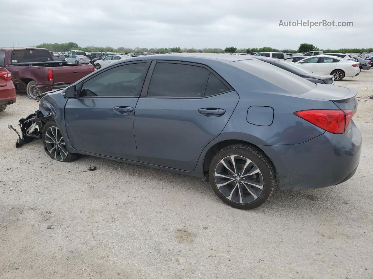 2019 Toyota Corolla L Gray vin: 2T1BURHE1KC242399