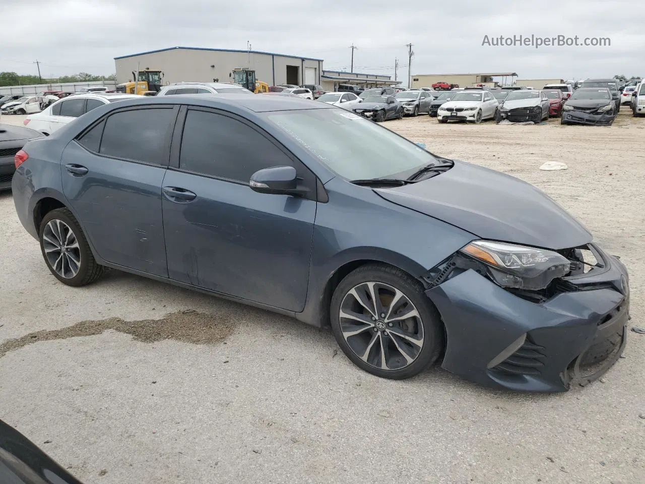 2019 Toyota Corolla L Gray vin: 2T1BURHE1KC242399