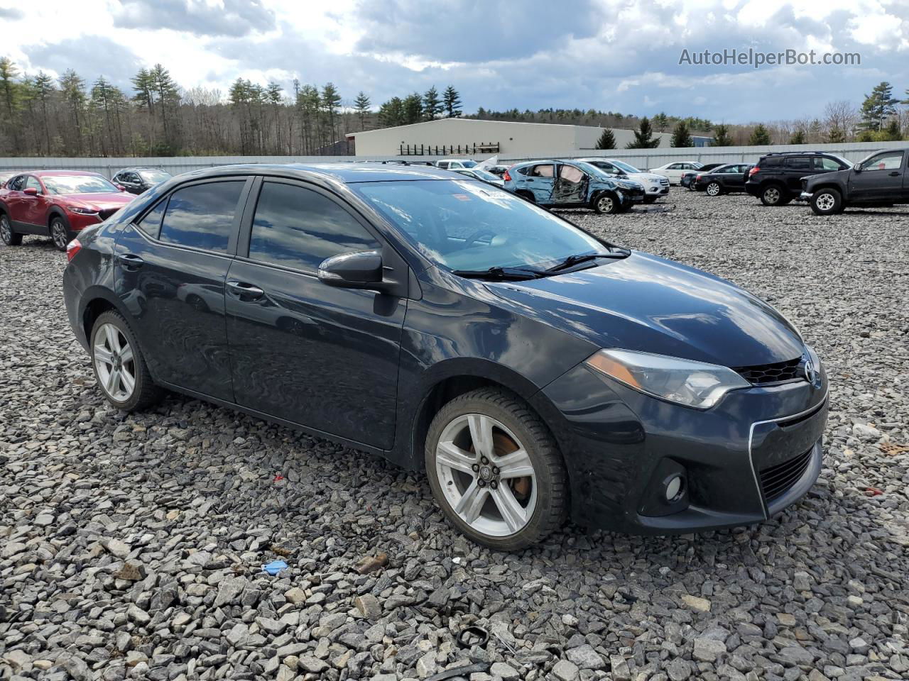 2014 Toyota Corolla L Черный vin: 2T1BURHE2EC005568