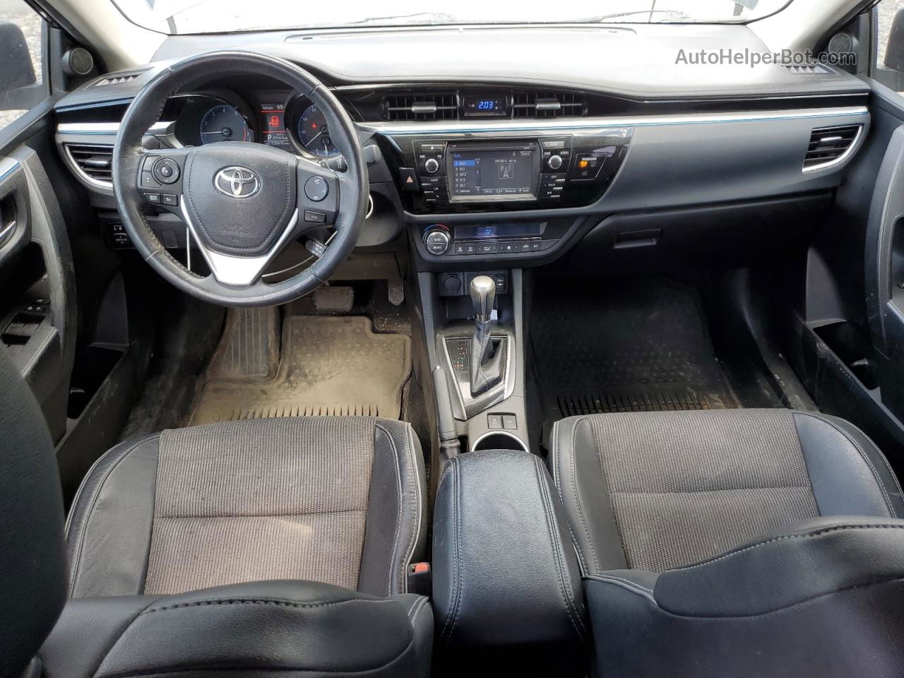 2014 Toyota Corolla L Черный vin: 2T1BURHE2EC005568