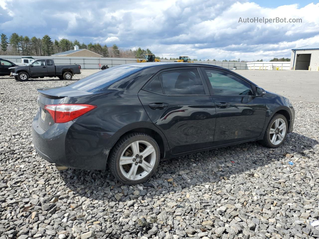 2014 Toyota Corolla L Black vin: 2T1BURHE2EC005568