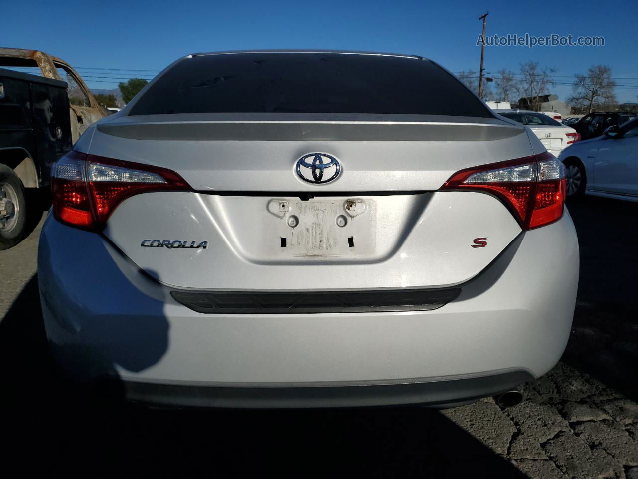 2014 Toyota Corolla L Silver vin: 2T1BURHE2EC059954