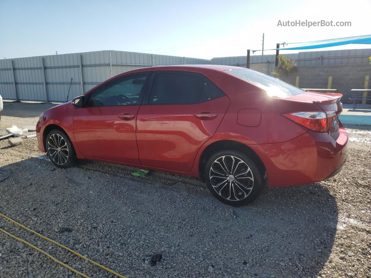 2014 Toyota Corolla L Red vin: 2T1BURHE2EC081677