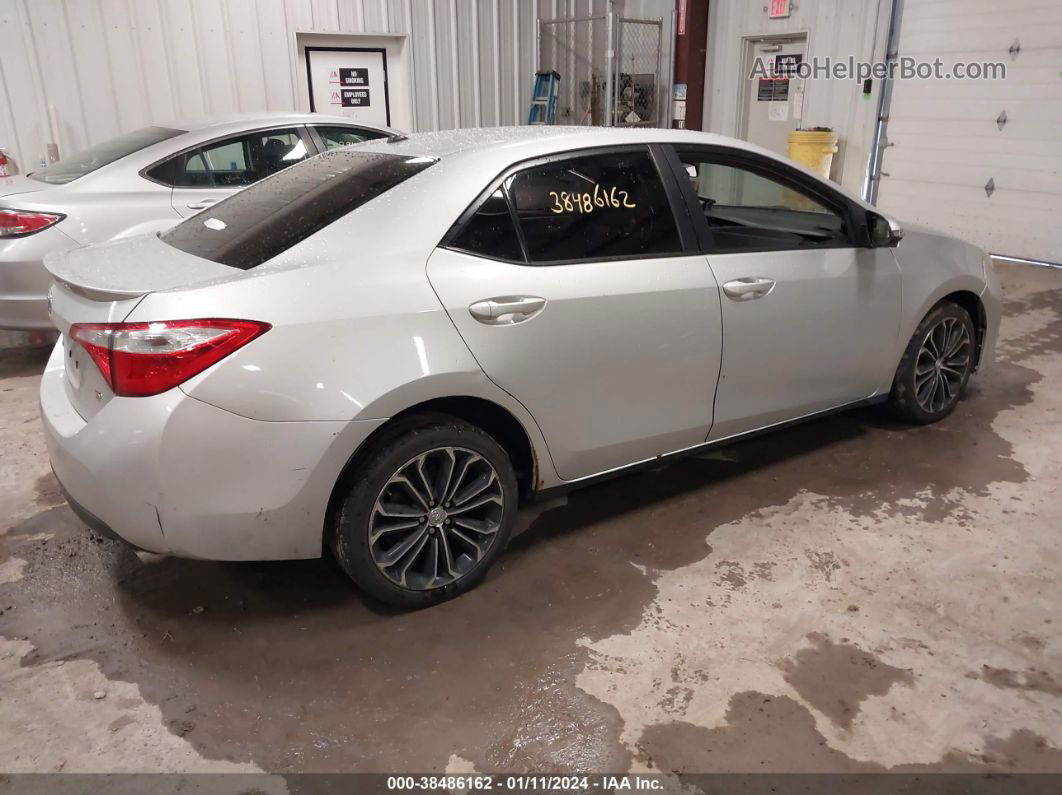 2014 Toyota Corolla S Plus Silver vin: 2T1BURHE2EC099287