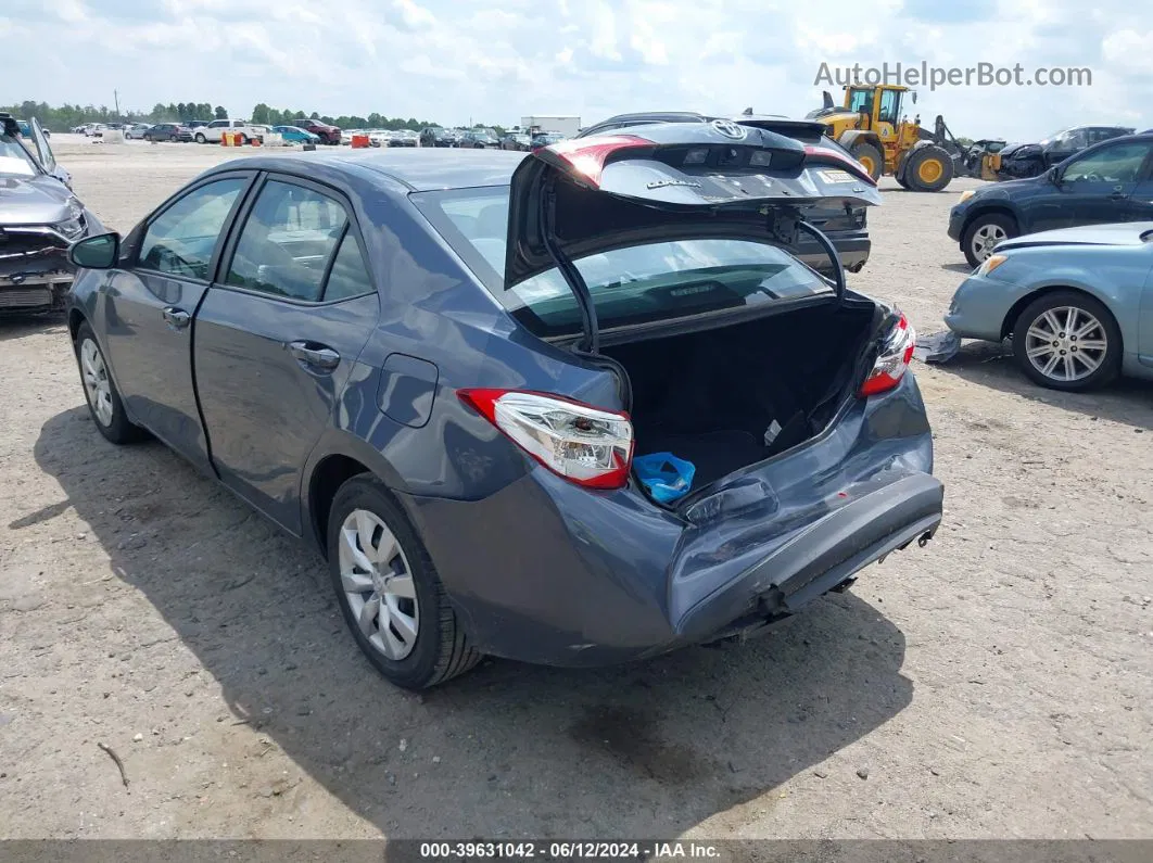 2014 Toyota Corolla Le Gray vin: 2T1BURHE2EC108649