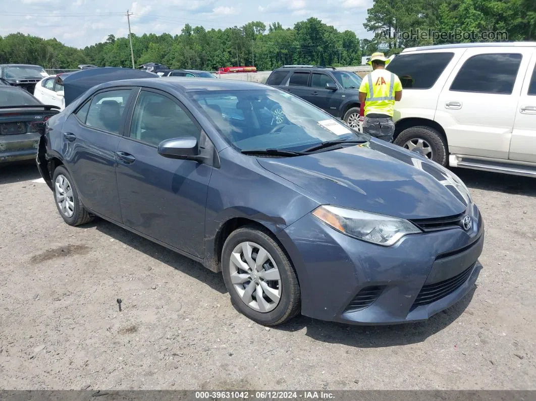 2014 Toyota Corolla Le Gray vin: 2T1BURHE2EC108649