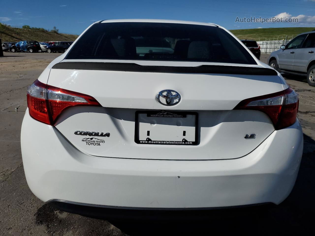 2014 Toyota Corolla L White vin: 2T1BURHE2EC155227