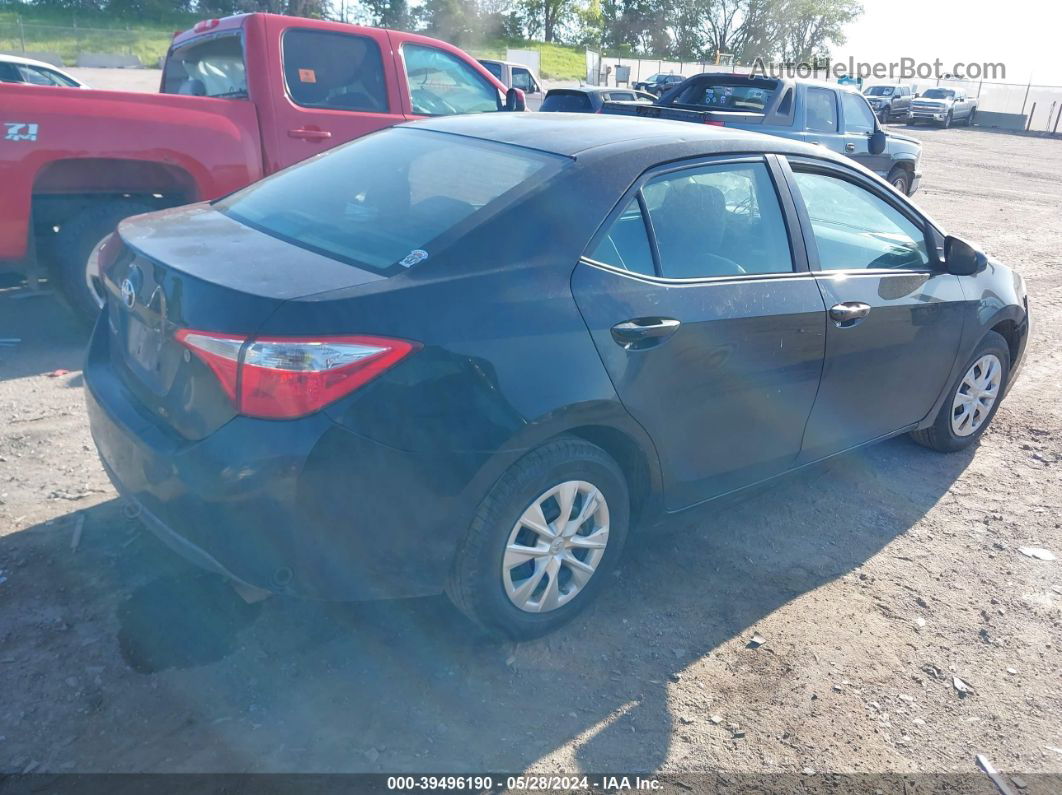 2014 Toyota Corolla L Black vin: 2T1BURHE2EC158600