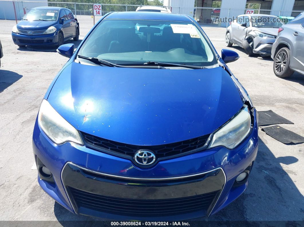 2014 Toyota Corolla S Plus Blue vin: 2T1BURHE2EC167667