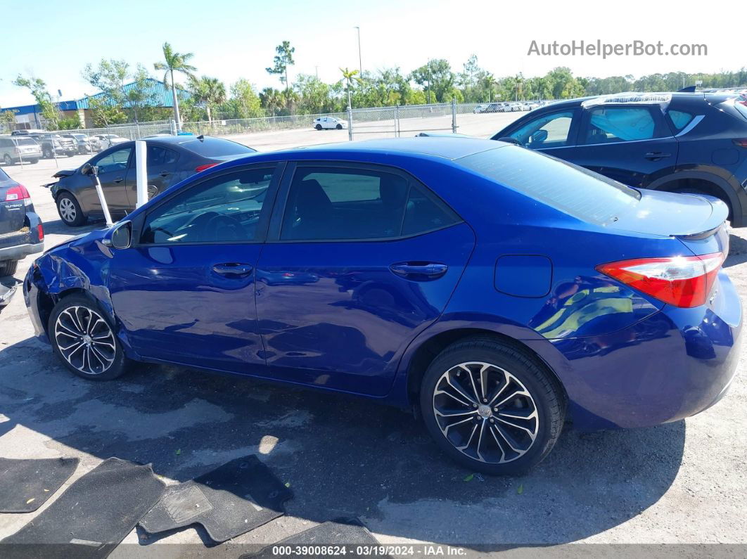 2014 Toyota Corolla S Plus Blue vin: 2T1BURHE2EC167667