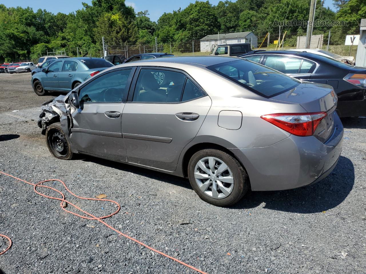 2014 Toyota Corolla L Угольный vin: 2T1BURHE2EC170911