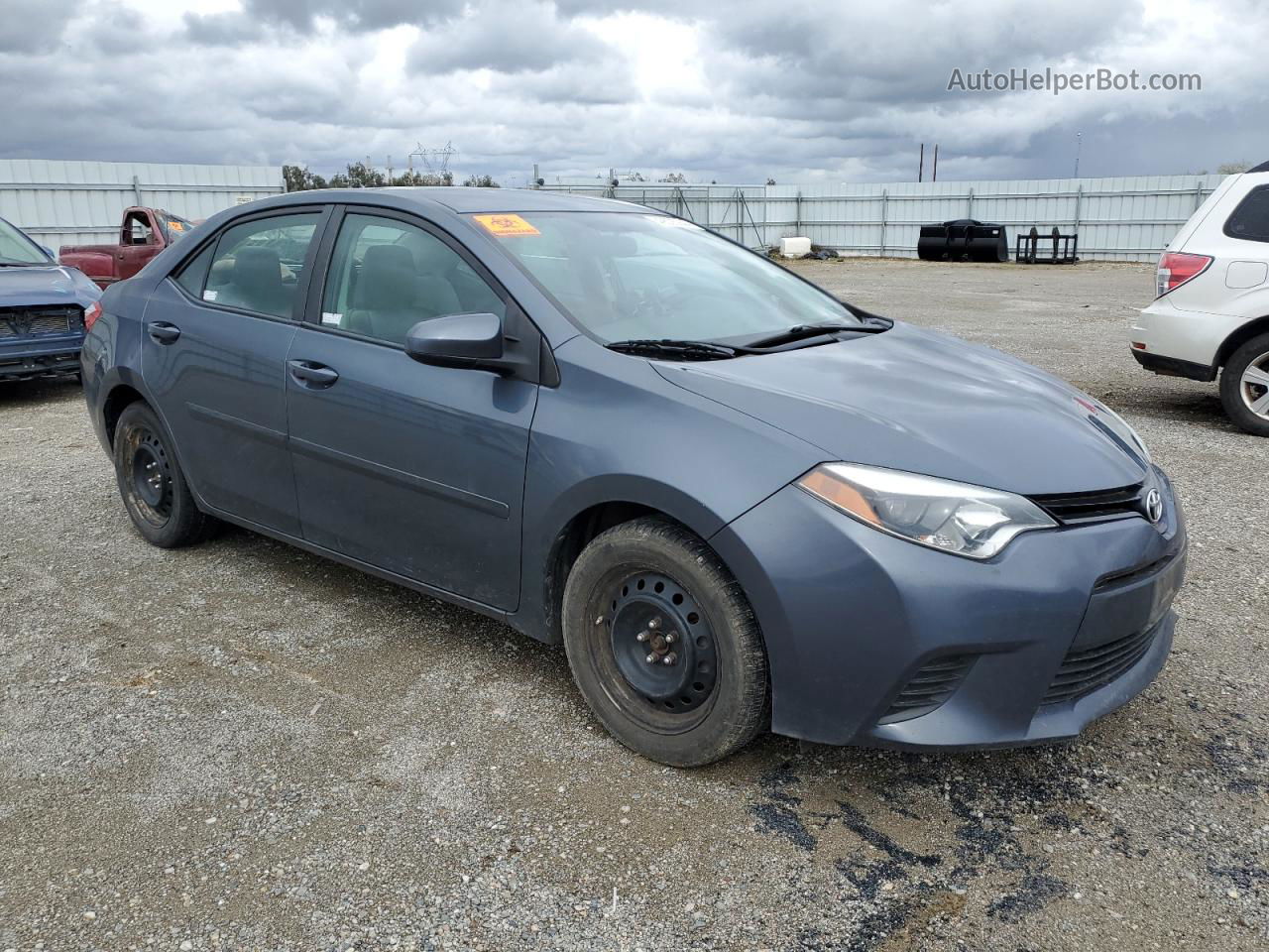 2014 Toyota Corolla L Gray vin: 2T1BURHE2EC191600