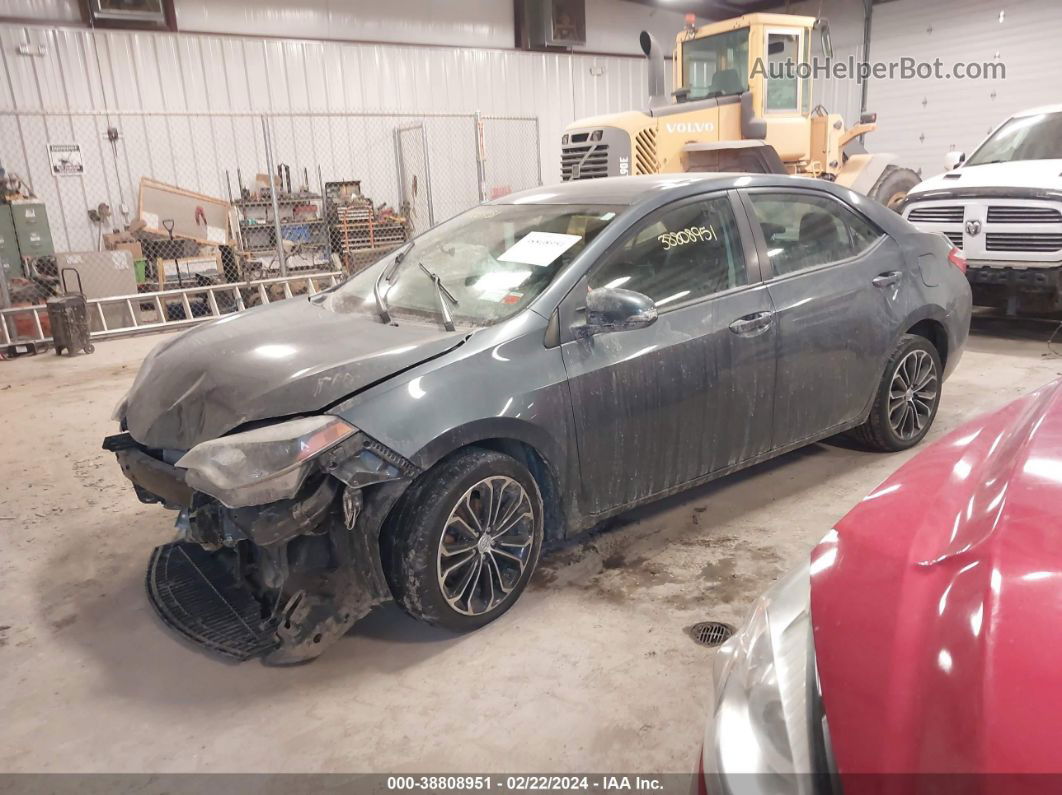 2014 Toyota Corolla S Plus Gray vin: 2T1BURHE2EC191712