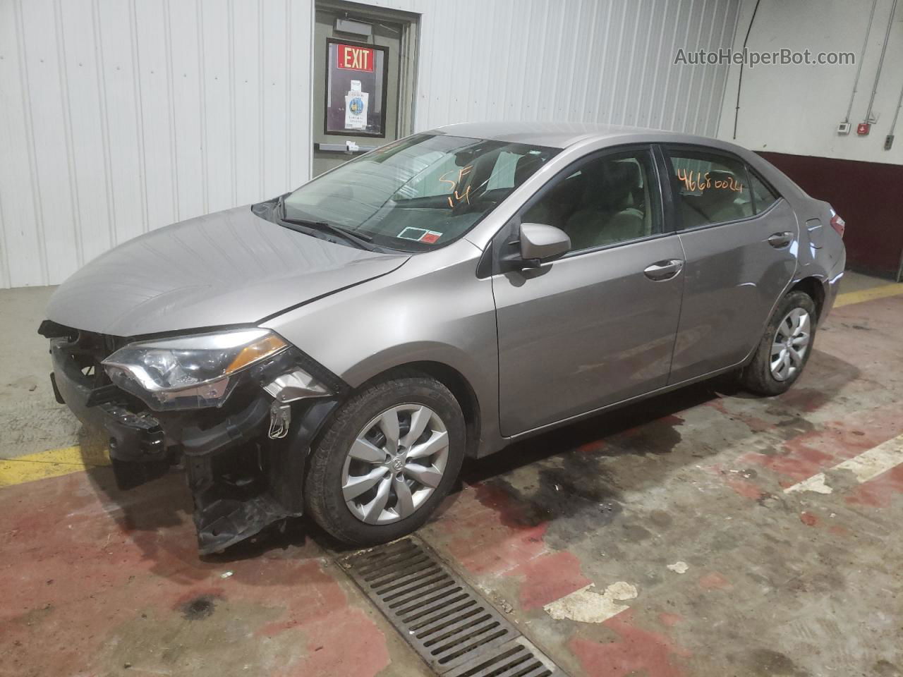 2014 Toyota Corolla L Silver vin: 2T1BURHE2EC208184