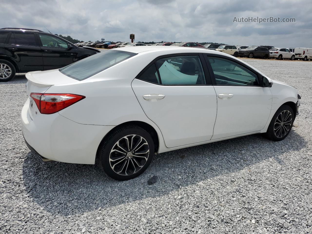 2015 Toyota Corolla L White vin: 2T1BURHE2FC246368