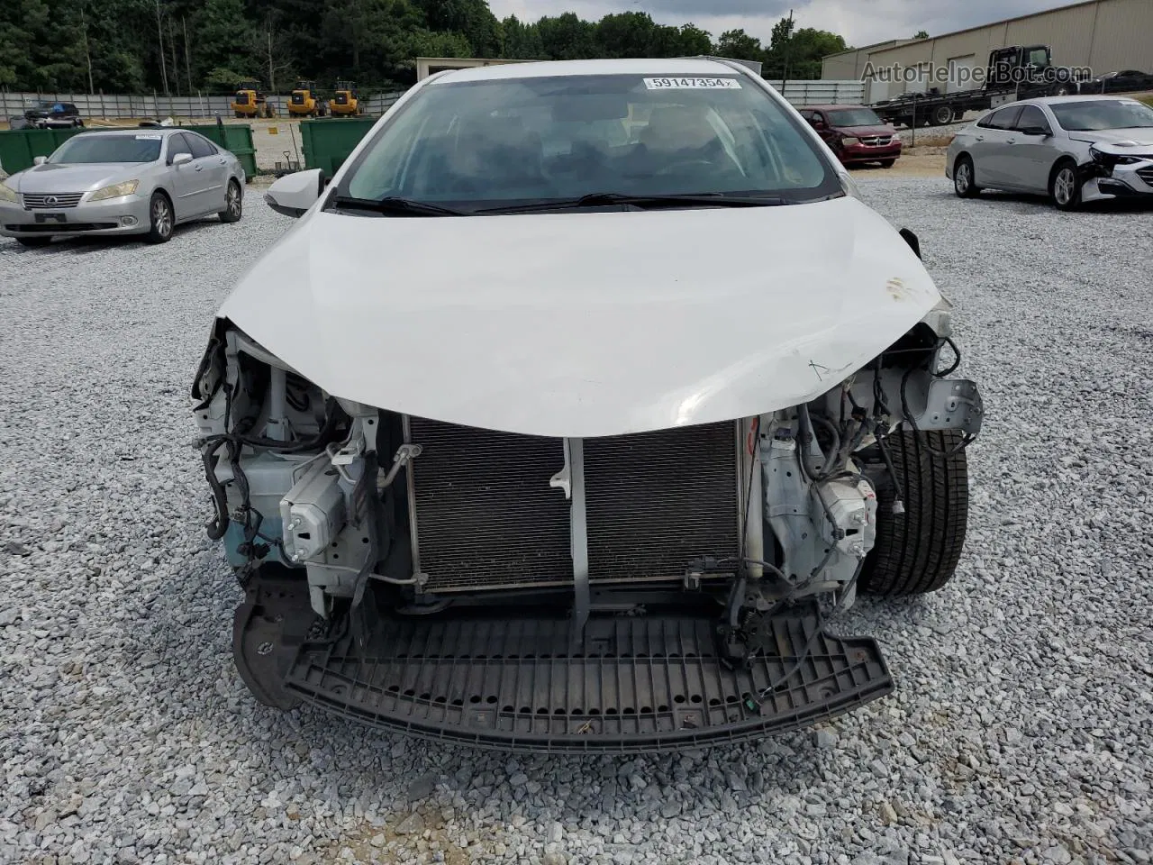 2015 Toyota Corolla L White vin: 2T1BURHE2FC246368