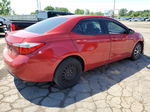 2015 Toyota Corolla L Red vin: 2T1BURHE2FC254373