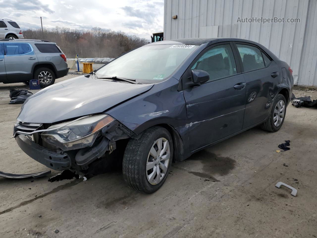 2015 Toyota Corolla L Charcoal vin: 2T1BURHE2FC274218