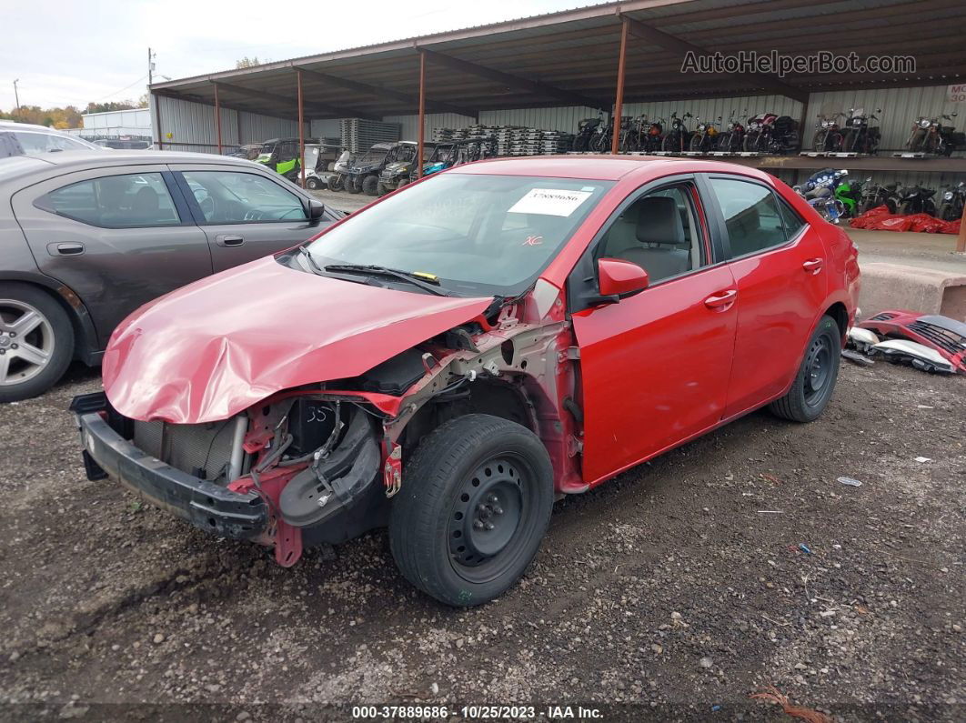 2015 Toyota Corolla L/le/s/s Plus/le Plus Red vin: 2T1BURHE2FC289494