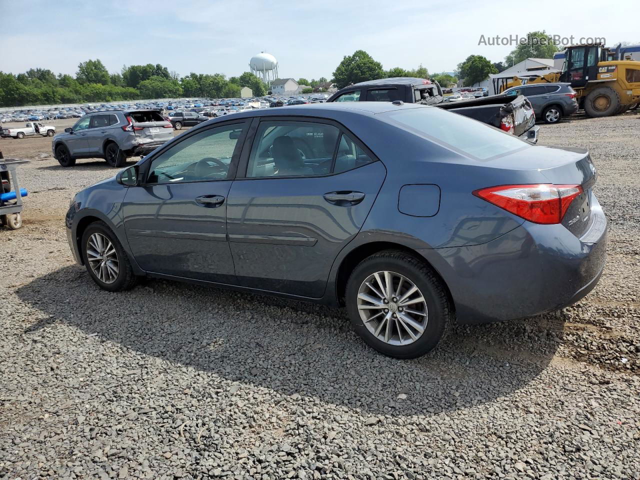 2015 Toyota Corolla L Blue vin: 2T1BURHE2FC289950