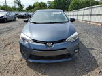 2015 Toyota Corolla L Blue vin: 2T1BURHE2FC289950