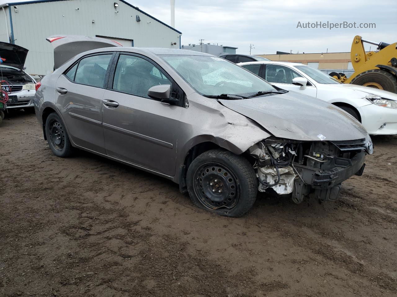 2015 Toyota Corolla L Gray vin: 2T1BURHE2FC304589