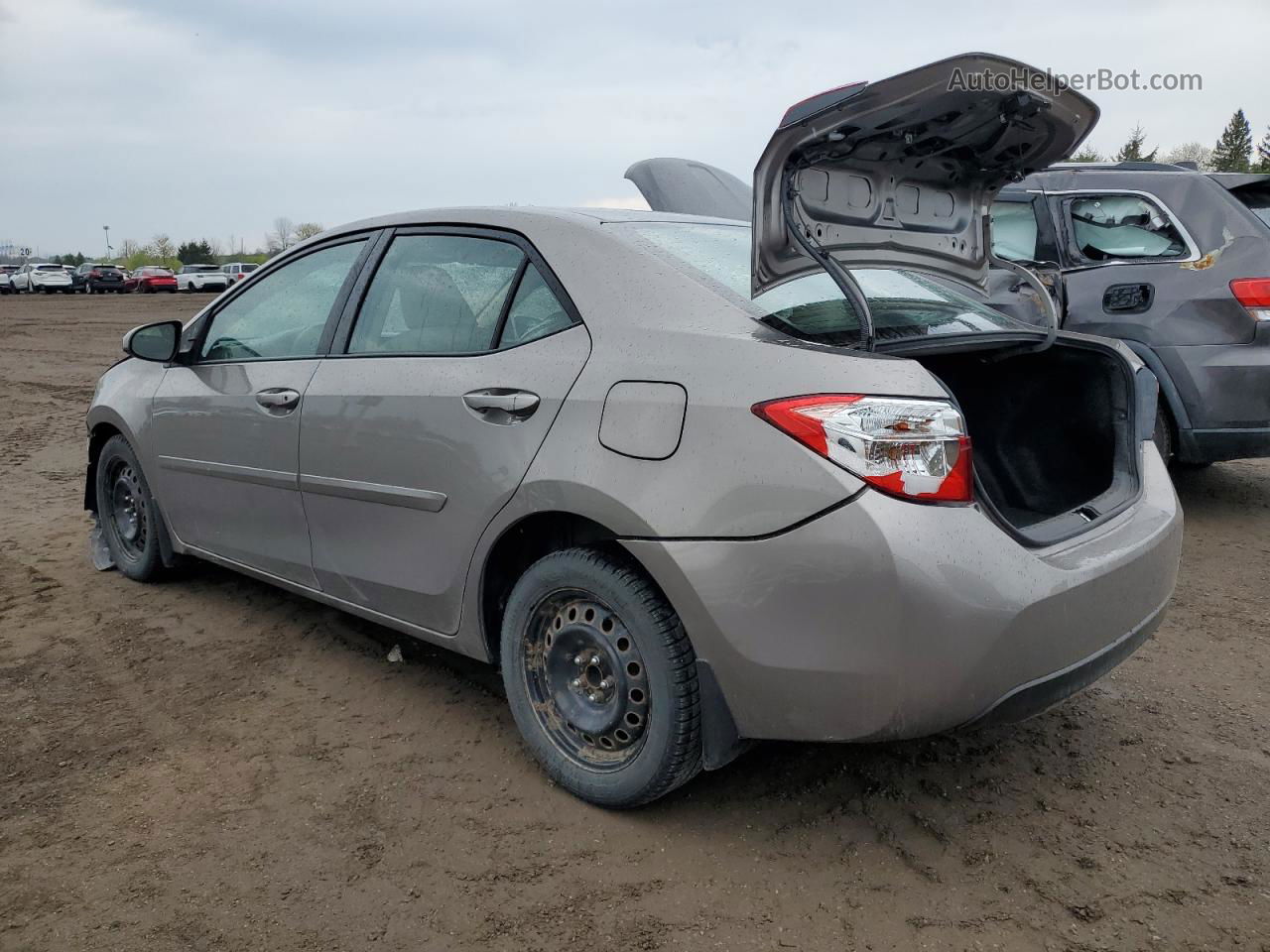 2015 Toyota Corolla L Gray vin: 2T1BURHE2FC304589