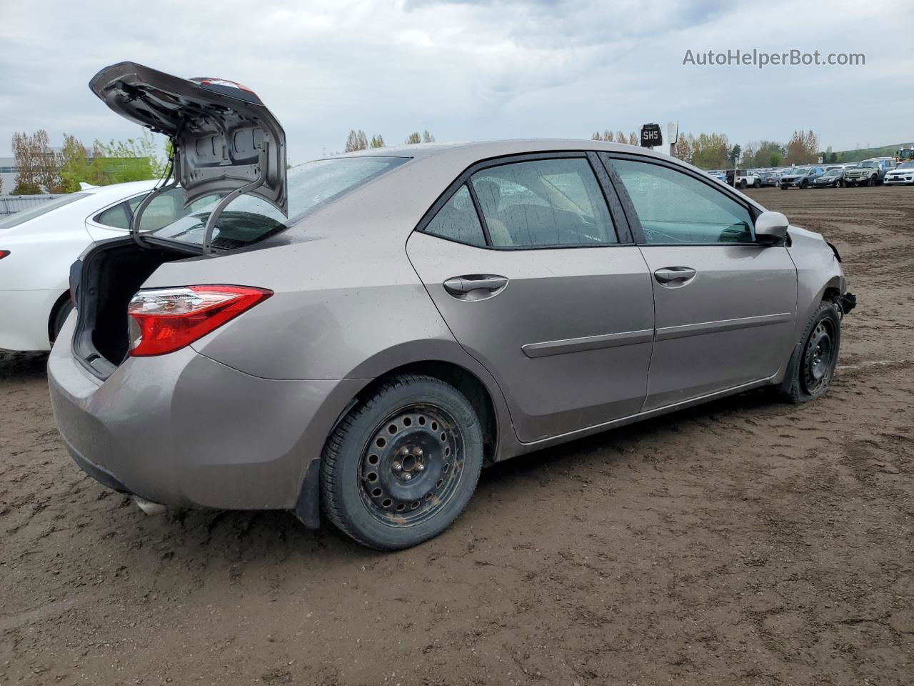 2015 Toyota Corolla L Gray vin: 2T1BURHE2FC304589