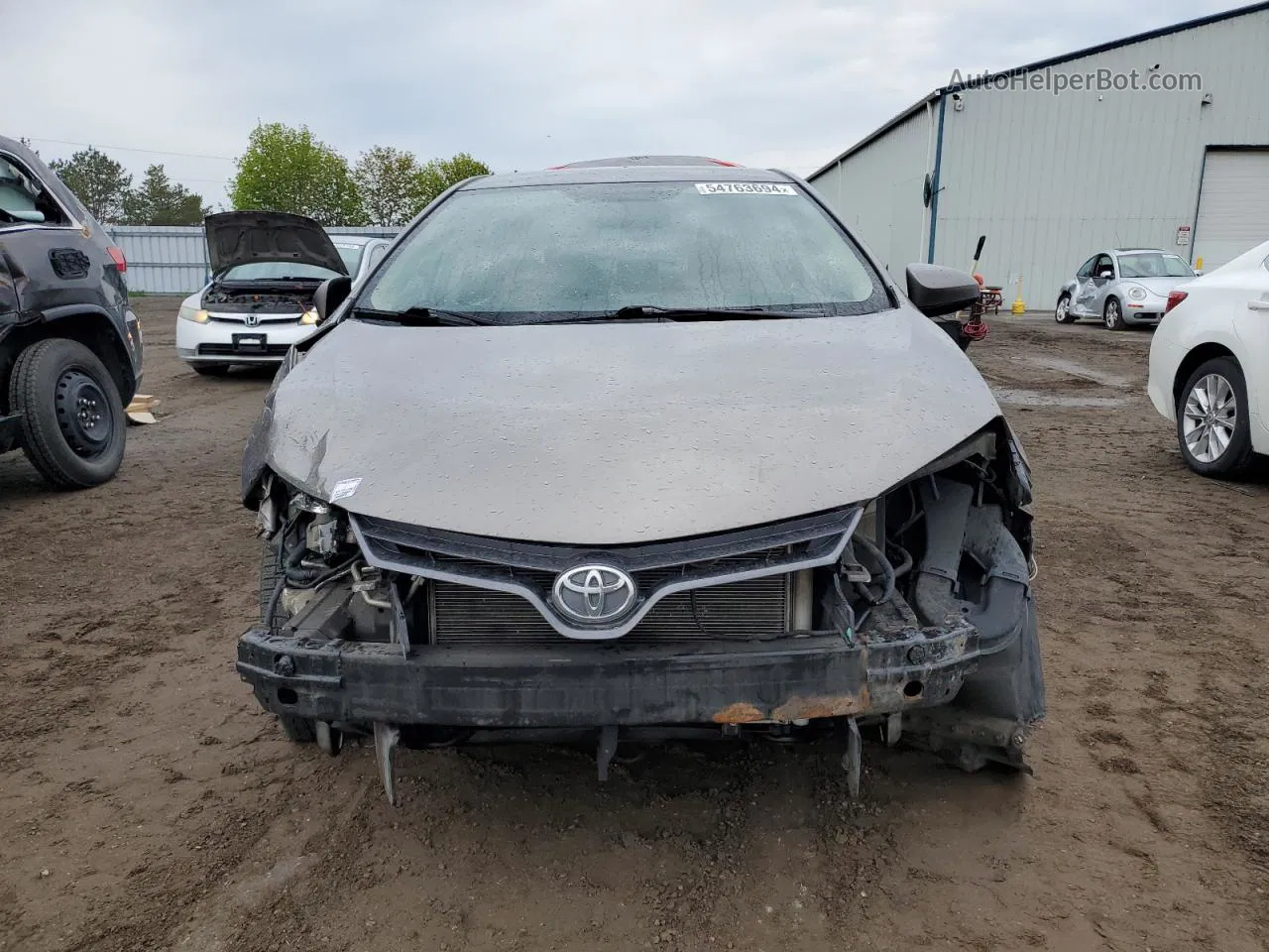 2015 Toyota Corolla L Gray vin: 2T1BURHE2FC304589