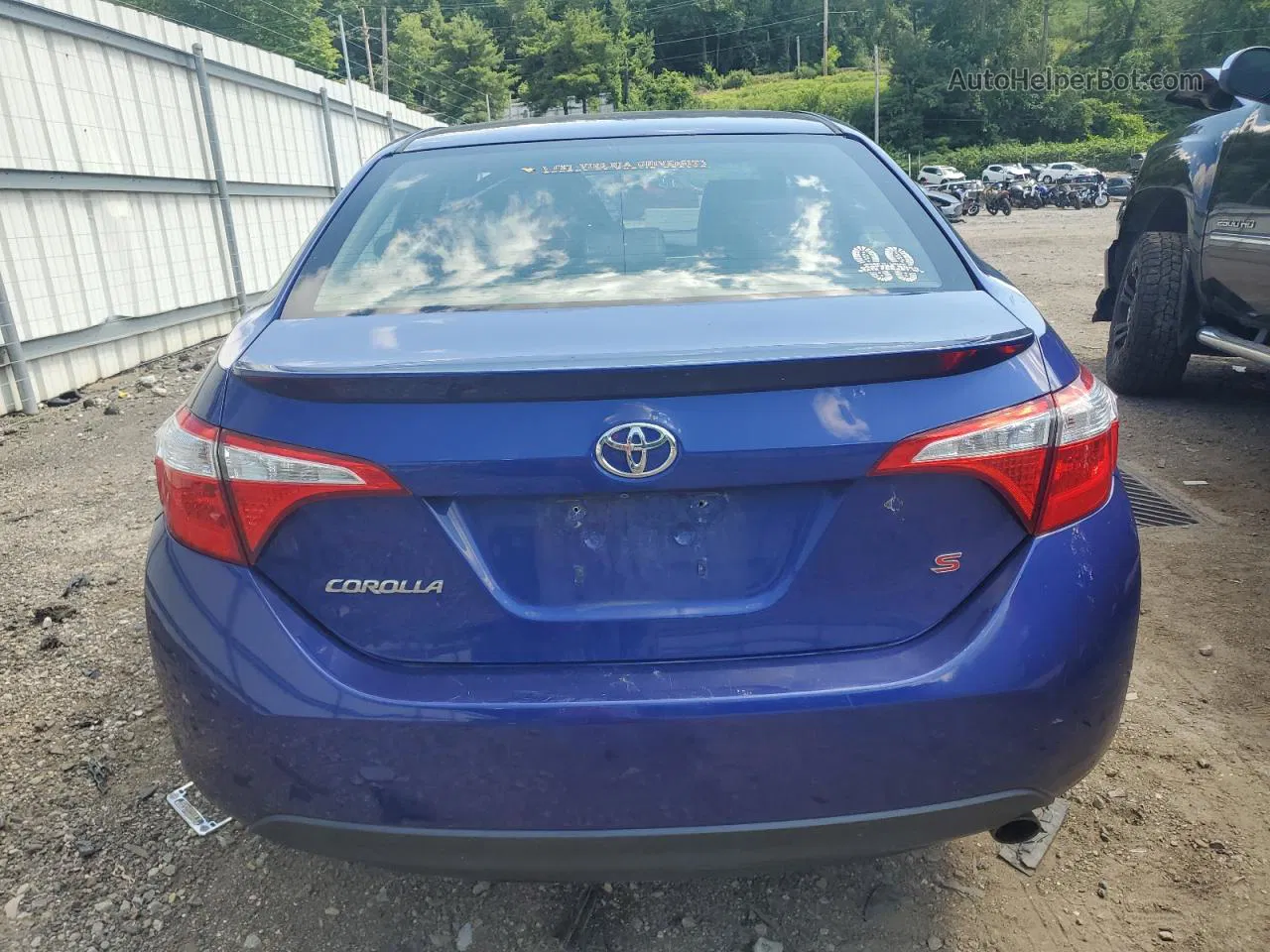 2015 Toyota Corolla L Blue vin: 2T1BURHE2FC320324