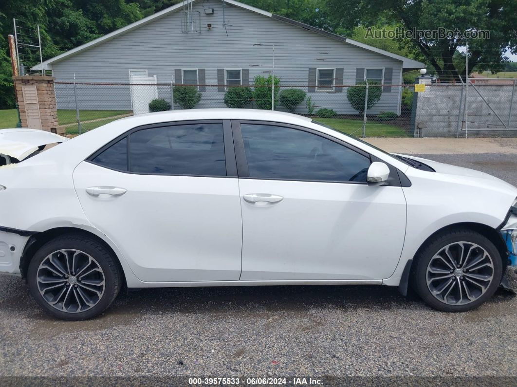 2015 Toyota Corolla S Plus White vin: 2T1BURHE2FC342999