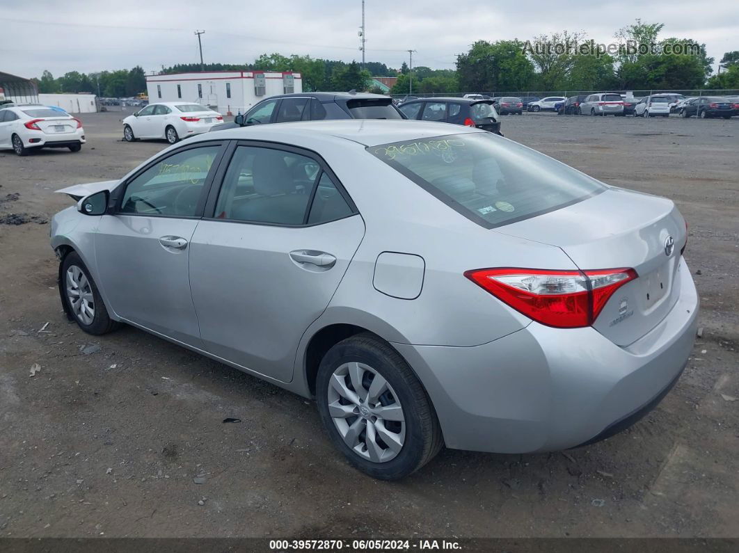 2015 Toyota Corolla Le Silver vin: 2T1BURHE2FC359043