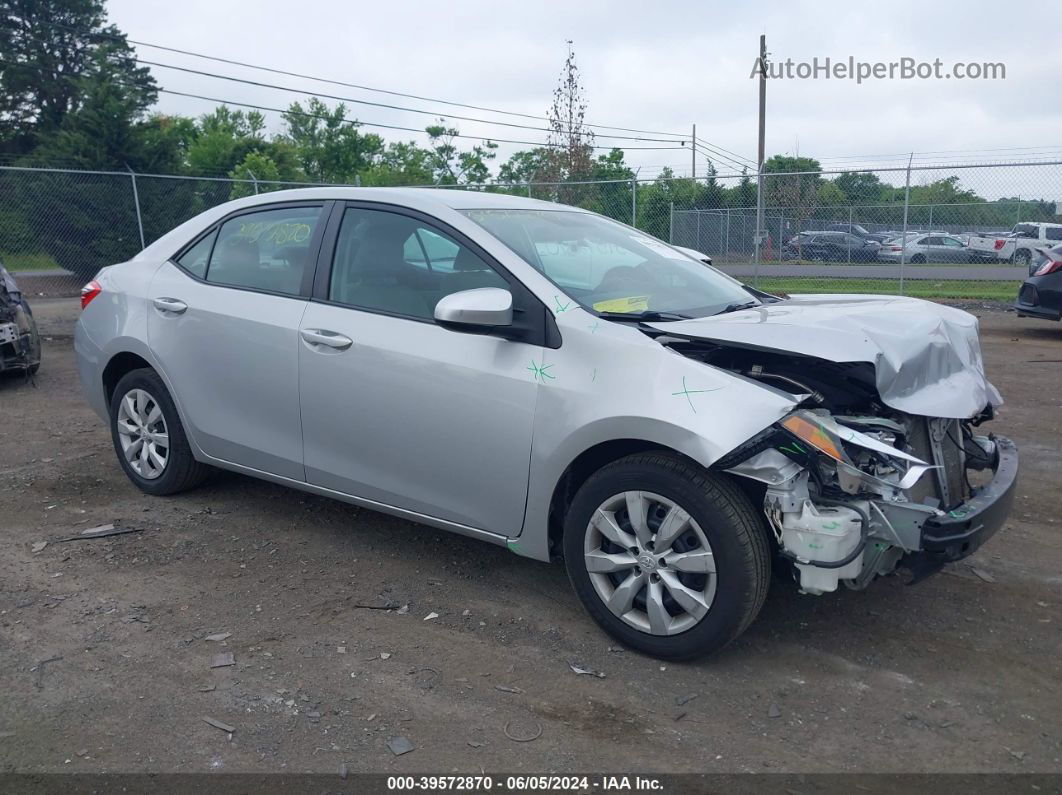 2015 Toyota Corolla Le Silver vin: 2T1BURHE2FC359043