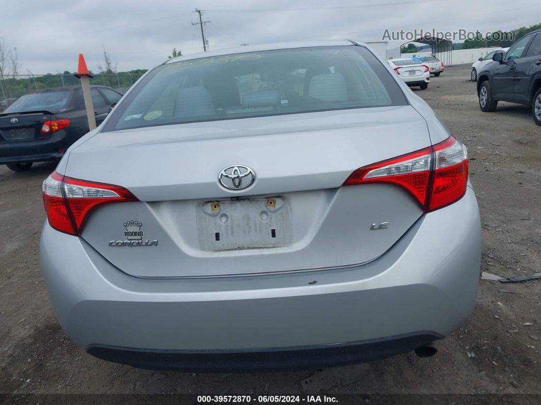 2015 Toyota Corolla Le Silver vin: 2T1BURHE2FC359043