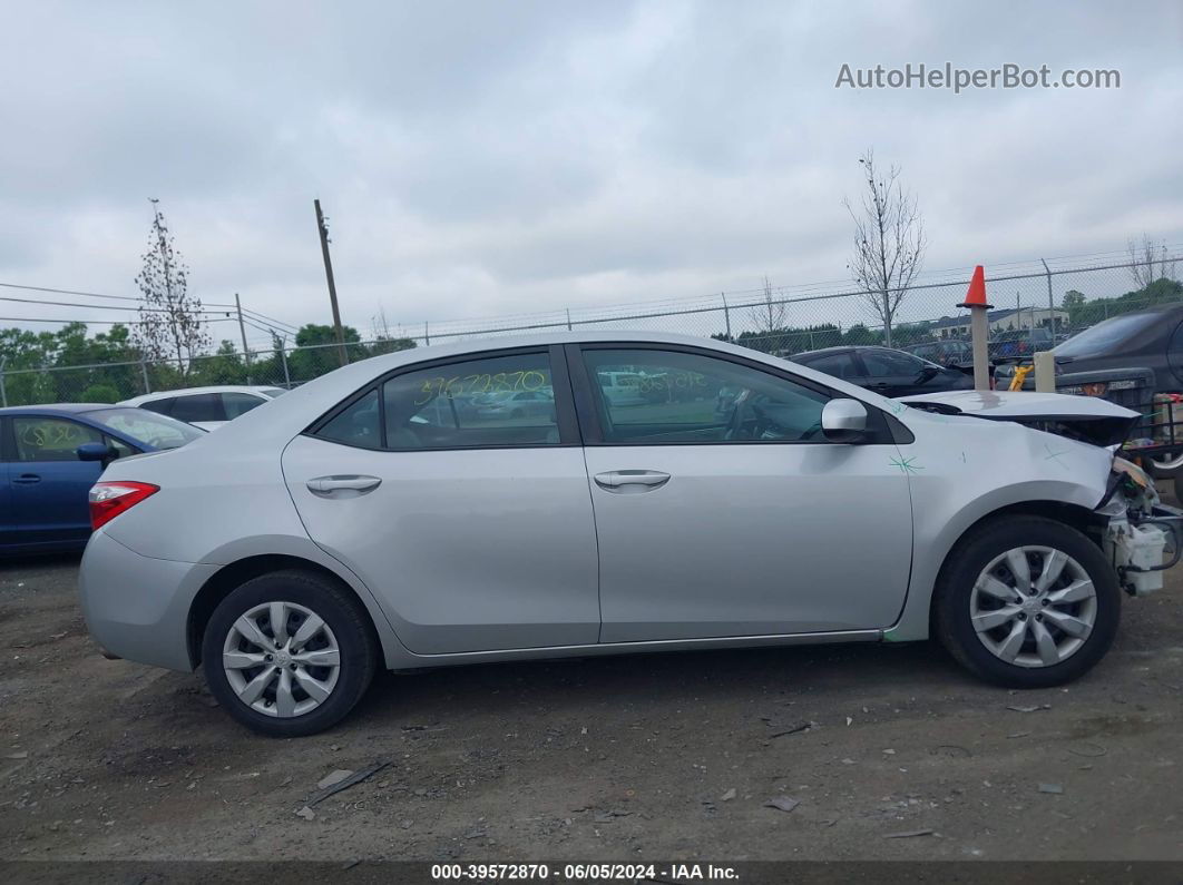 2015 Toyota Corolla Le Silver vin: 2T1BURHE2FC359043