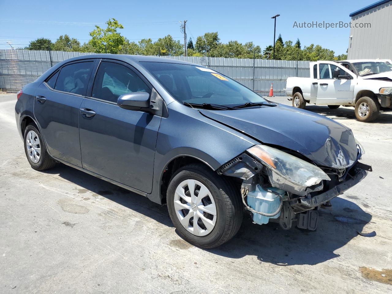 2015 Toyota Corolla L Gray vin: 2T1BURHE2FC364257